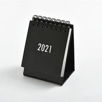 

Mini Portable 2021 Year Calender 2020-2021 Desk Calendar Desktop Standing Flip Monthly Calender for Organizing and Planning