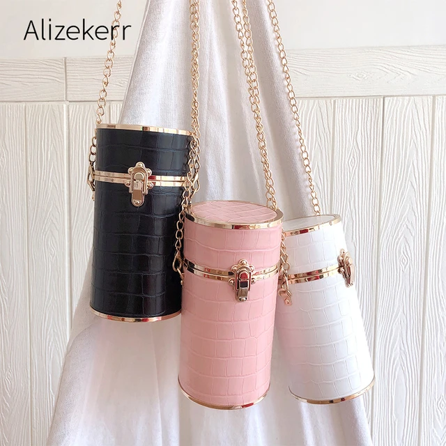 Cylinder Shape Crossbody Bag Womens Mini Barrel Handbag Women Cylinder Bag  - AliExpress