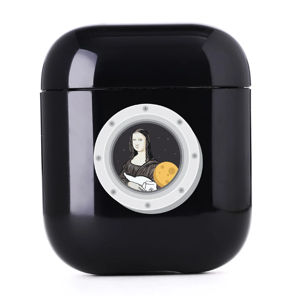 I301074 Мультяшный черный чехол для AirPods милый чехол жесткий пластиковый Bluetooth защитный чехол для наушников для Apple Airpods 1/2 чехол Despise Cat - Цвет: I301074