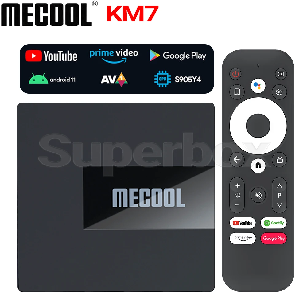 ТВ-приставка MECOOL KM7 Android 2 4 Amlogic S905Y4 ЦП ARM G31 MP2 GPU G/5G Wifi BT4.2 медиа-плеер | Электроника