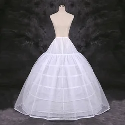 Wedding Bridal Petticoat Underskirt Cosplay Party Crinoline Slips Large Wasit With 6 Hoops