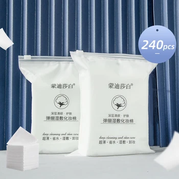 

240Pcs Cotton Pads Face Make Up Remover Organic Wipes Cosmetics Cotton Pad Soft Facial Organic Cleansing Skin Care Beauty Tool
