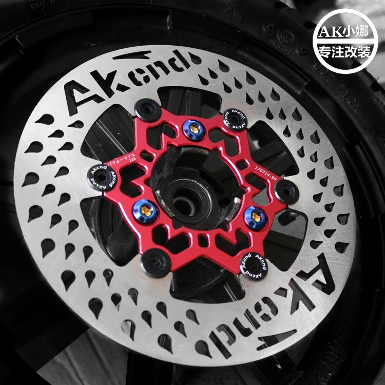 

220mm Motorcycle Brake Disc Disk Rotor Aluminum And Stainless Floating Original Akcnd 3 Hole/70mm For Yamaha Scooter Modify