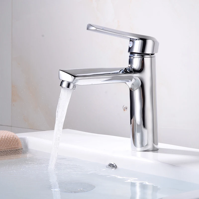 

New All-Copper Faucet Basin Single Hole Cold-Hot Mixing Faucet Toilet Basin Single Faucet