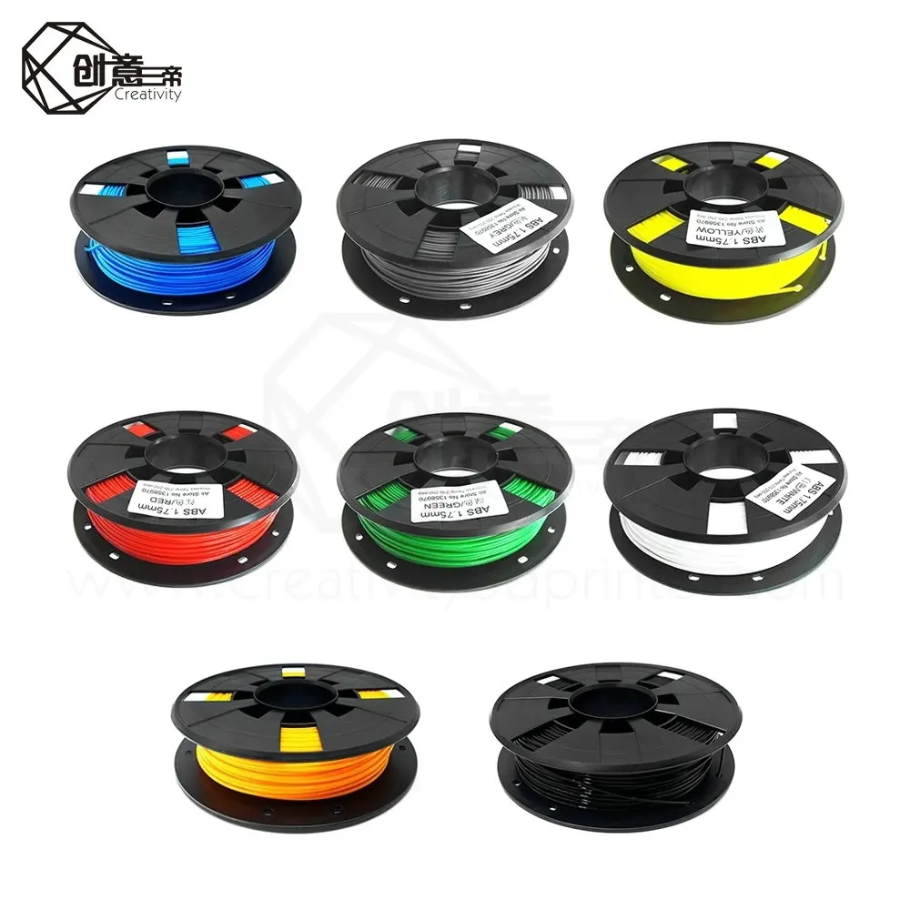 

ABS Plastic 3D Printer 1.0kg 1.75MM Supplies Filament for RepRap 3D filament ABS filament 1.75 impressora 3d filamento PLA
