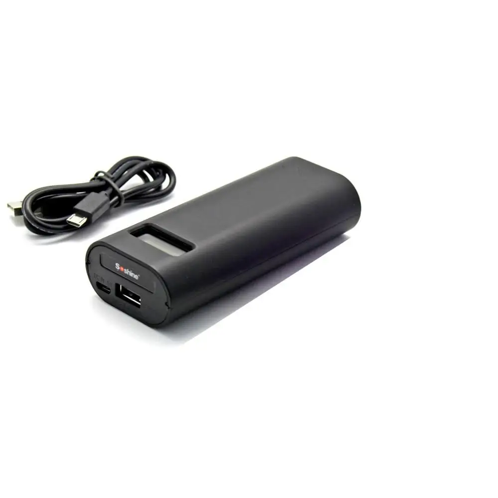 bank box no battery Soshine E4S 18650x2 lcd Портативный источник питания банк и зарядное устройство с Soshine 18650 3,7 V 3400mAh 3C литий-ионная аккумуляторная батарея - Цвет: bank box no battery