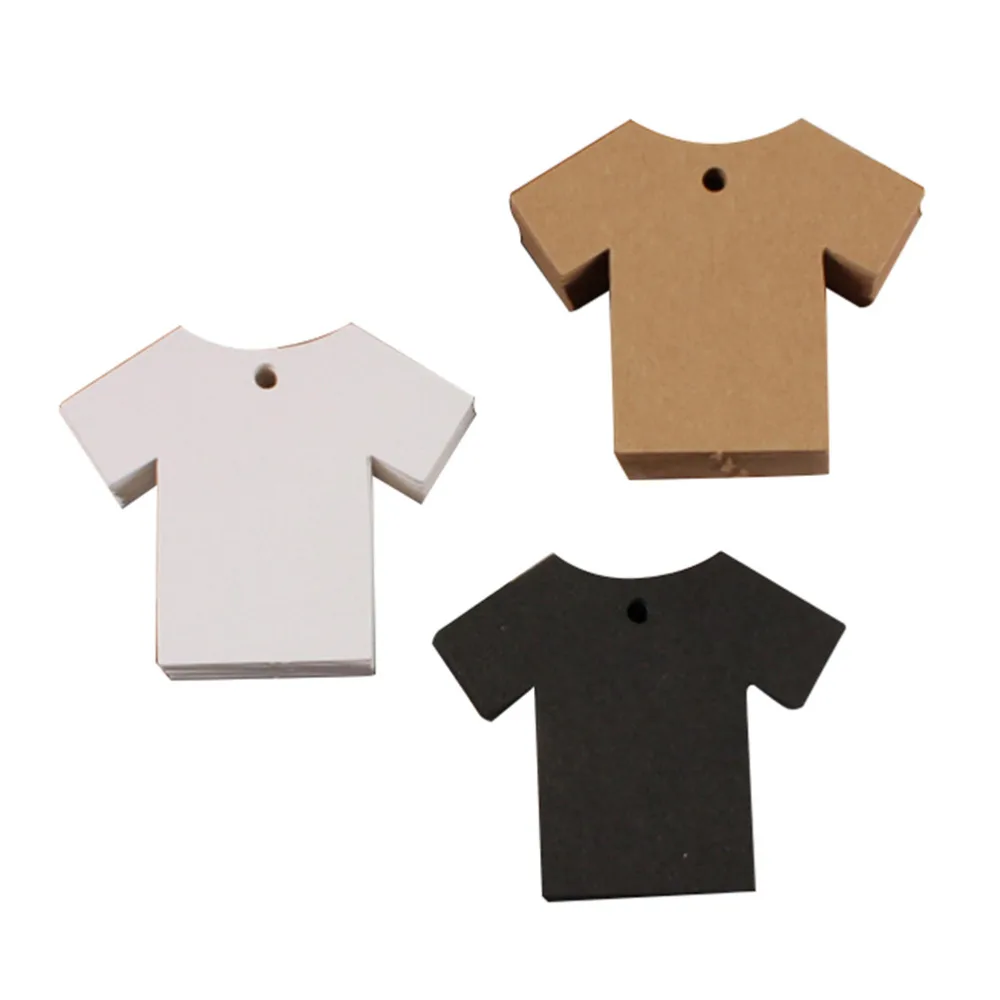 50pcs/lot Clothes Shape Kraft Packing Label Cards Baking Price Tags/gift Tags/labels Wedding Party Label Price Gift