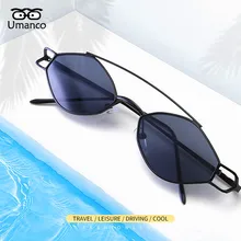 Umanco, дизайн, алмазные полые солнечные очки для женщин и мужчин, сплав, оправа, AC объектив, модный бренд, пляжные аксессуары для путешествий, подарки