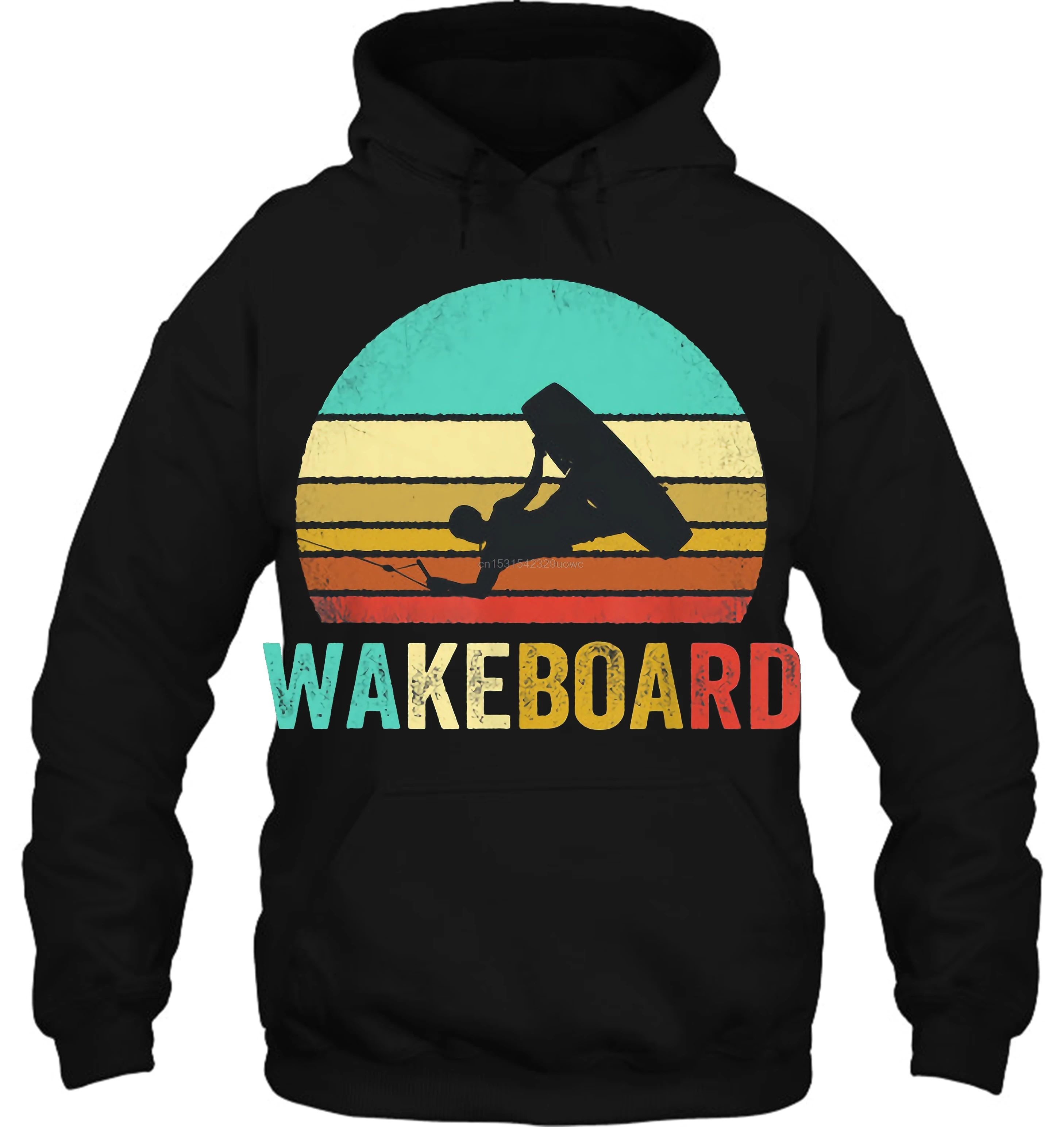 Men Hoodie Funny Fashion Wakeboard Vintage Version Women Streetwear