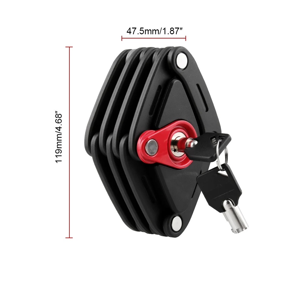 2 Bike Lock Bicycle Cable Heavy Duty Chain Anti-Theft Padlock ~ NEW