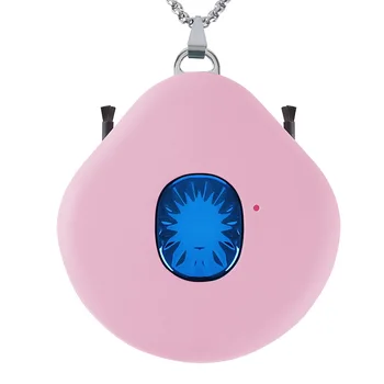 

USB Portable Wearable Air Purifier Personal Mini Air Necklace Negative Ion Air Freshener No Radiation Low Noise Pink