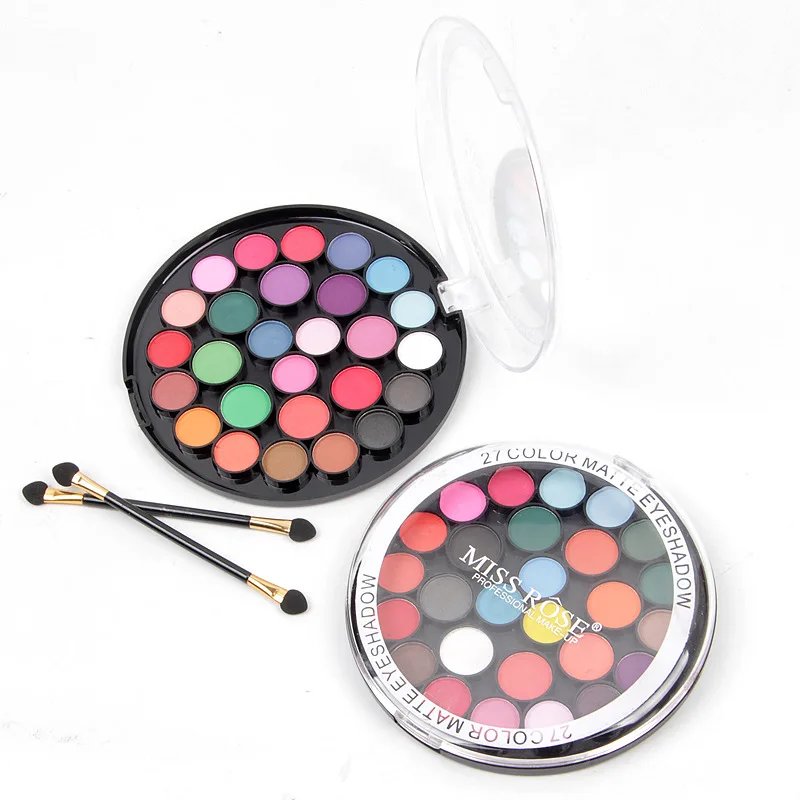 Miss Rose 27 Color Eyeshadow Pallete Waterproof Matte Shimmer Glitter Eye Shadow Palette Pressed Powder Makeup Pallete Cosmetic Miss Rose 27 Color Eyeshadow Pallete Waterproof Matte Shimmer Glitter Eye Shadow Palette Pressed Powder Makeup Pallete Cosmetic