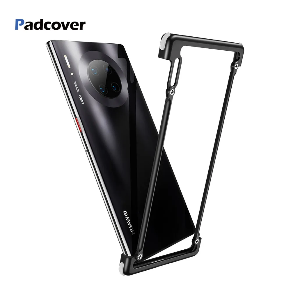 PADCOVER металлический корпус с подушкой безопасности чехол для телефона Huawei Mate 30 pro