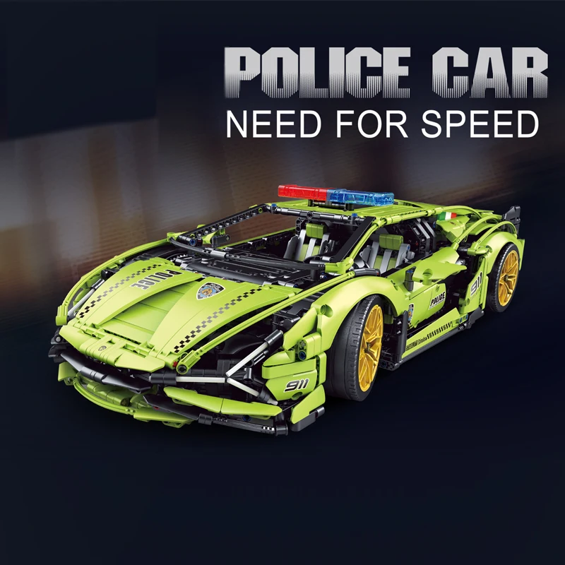 2021 MOC 3962pcs Building Blocks Lamborghini sian Bricks Technical Car Toys Super Racing Vehicle Model Gift For Boyfriend