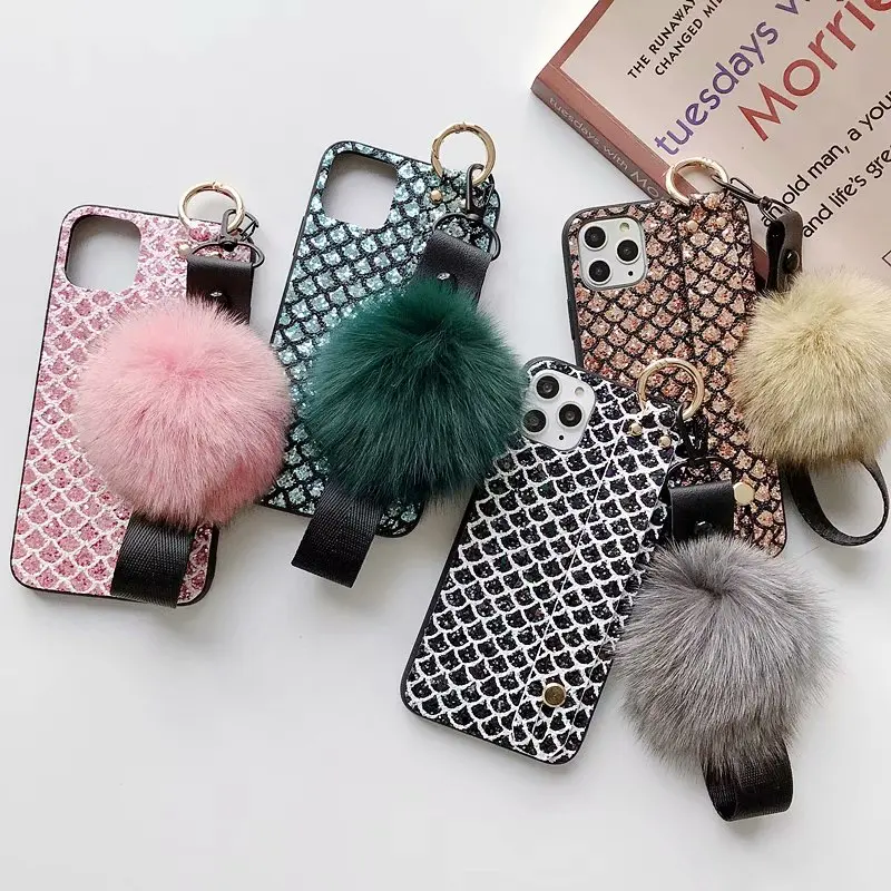 Чехол для Huawei Honoe 20 Pro Mate 30 P30 Nova 5T 3i Y9 Prime 2019 чехол с подставкой и помпоном Обложка |