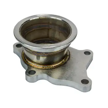 

Turbo Adaptor Flange Stainless Steel Adapter for T3/T4 Turbo 5 Bolt to 3inch V-Band Flange Turbo Adaptor Automobile Accessories