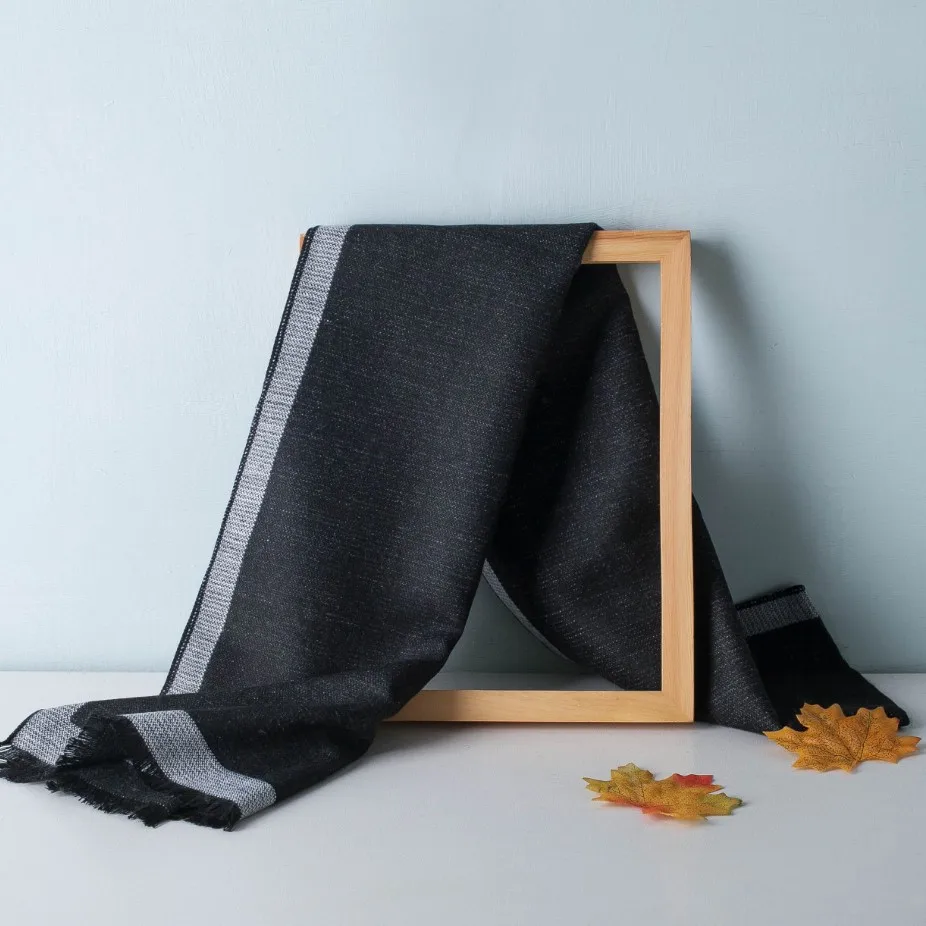 Knitted scarf Cashmere scarf Winter Men Scarf Geometric Design Women Cashmere Scarves Neckerchief Fashion Soft Warm Shawl Wraps