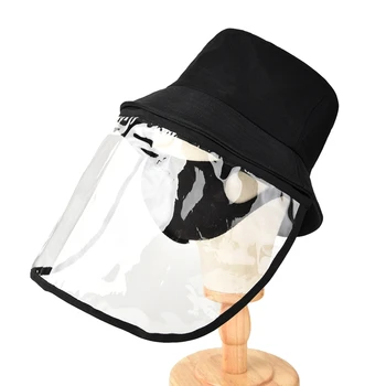 

Anti-spitting Fisherman Hat Effectively Isolates Saliva Carrying Viruses Dustproof Cover Protective Hat Djustable Size Virus