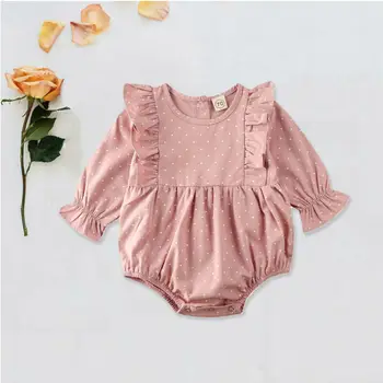 

Kids Toddler Baby Girl Clothes Ruffle Rompe Jumpsuit Cotton Outfit