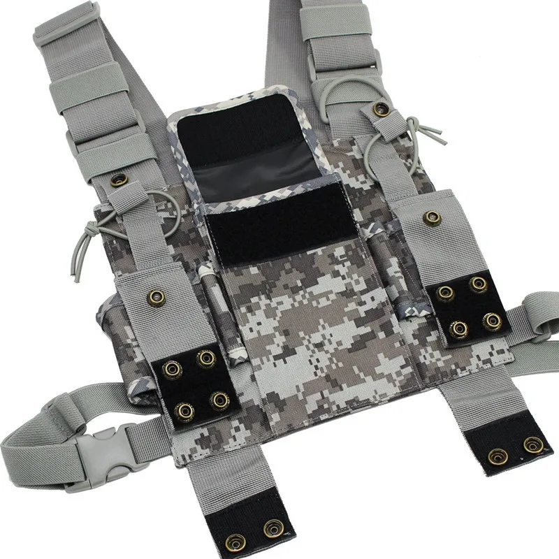 Буровая сумка Карманный пакет разгрузочный жилет для рации Baofeng UV-5R UV-9R двухстороннее радио спасение первой необходимости жгут грудь камуфляж