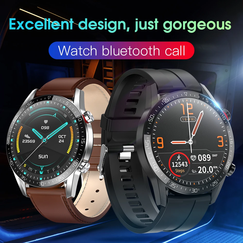 Новые смарт часы L13 с Bluetooth вызовом ECG PPG фитнес трекер для измерения сердечного