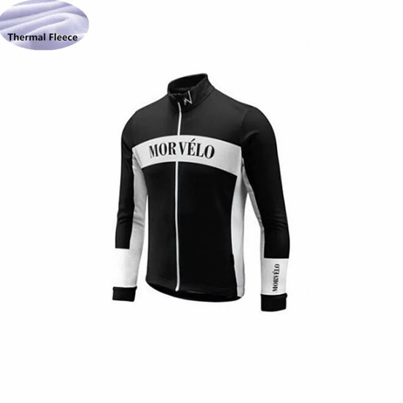 Pro Team MORVELO Флисовая теплая зимняя велосипедная Джерси с длинными рукавами велосипедная Одежда MTB maillot Ropa Ciclismo Спортивная одежда - Цвет: 8