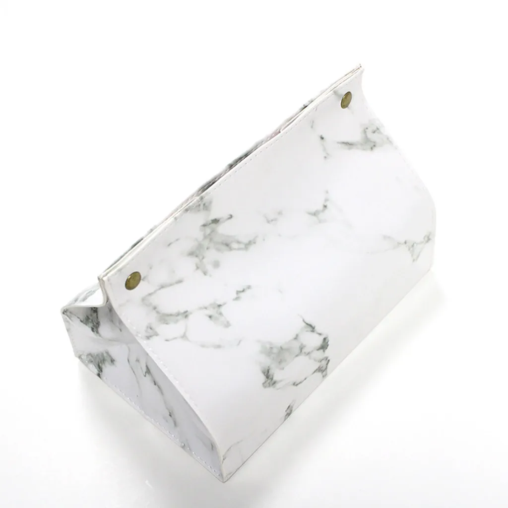 Домашний автомобиль коробка контейнер бумажные салфетки держатель Marbling Органайзер