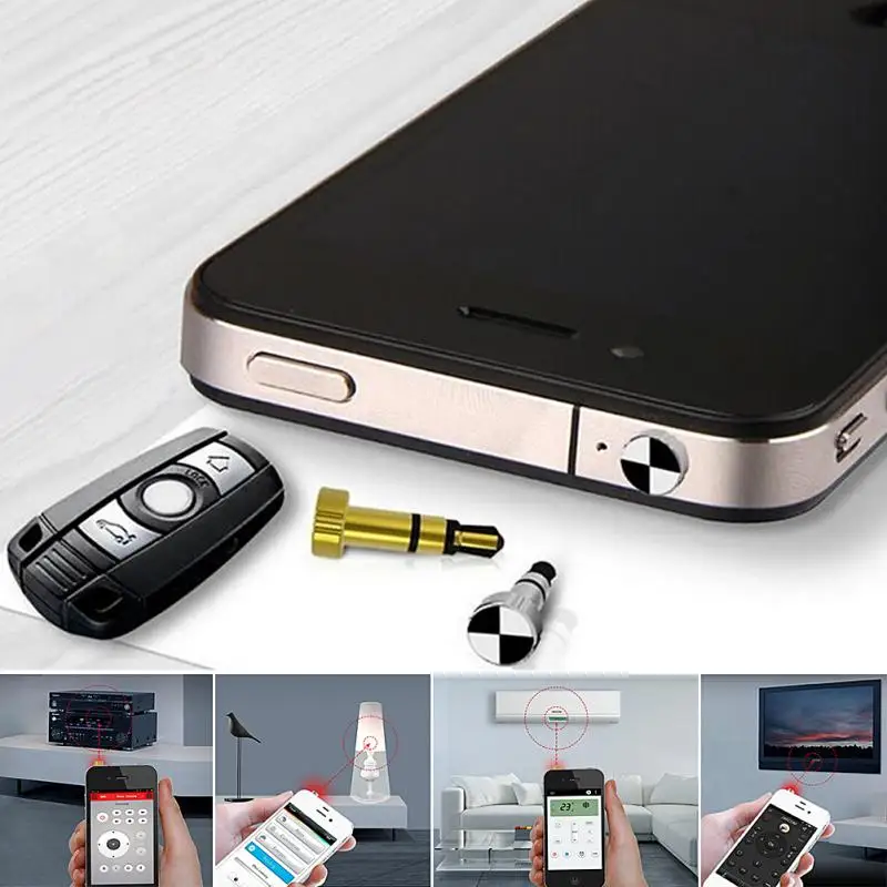 

3.5MM Mobile Phone Earphone Jack Dust-Proof Plug Smart Wireless Control Infrared Sensor For TV Air Condition Remote For iPhone