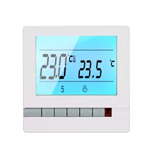 Digital Thermostat Weekly Programmable Heating Room Temperature Control 220V AC 2W LCD Display Temperature Controller