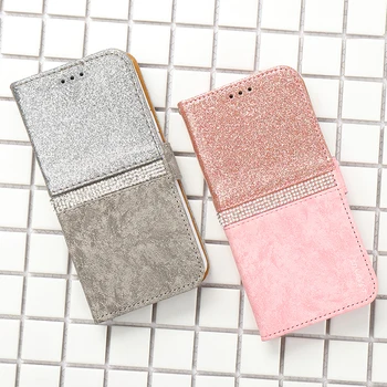 

Luxury Bling Glitter Wallet Case For Samsung Galaxy A71 A70 A51 A50 A40 A30 A20 A10 Cover Women Flip Leather Handbag Phone Bag