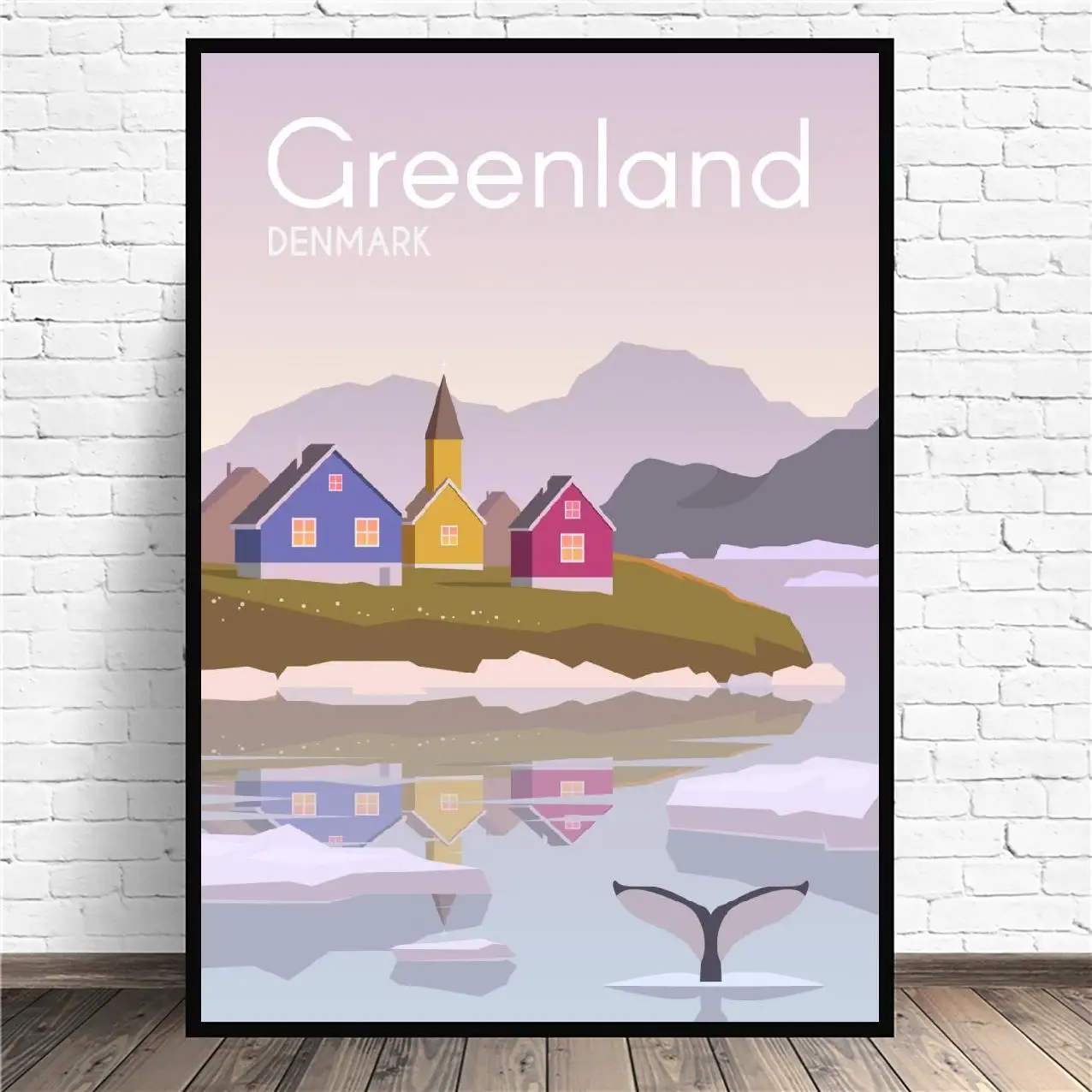 Greenland Denmark Canvas Wall Art Print Modern Poster Pictures Living Room Decor | Дом и сад
