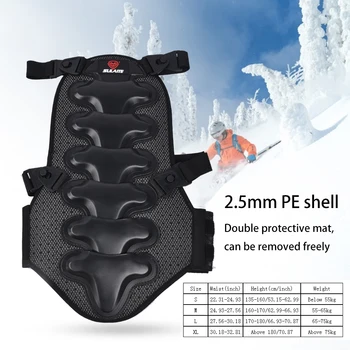

Downhill Back Protector Outdoor Sports Hook and loop Adjustable Thickened