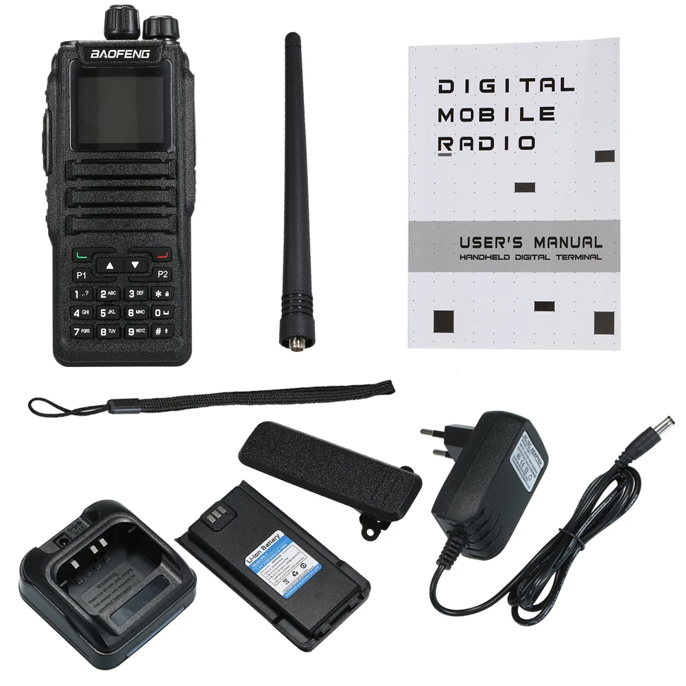 Baofeng цифровой DM-1701 Walkie Talkie Tier II DMR Ham любительская радиостанция HF трансивер цифровой двухдиапазонный двухсторонний CB радио