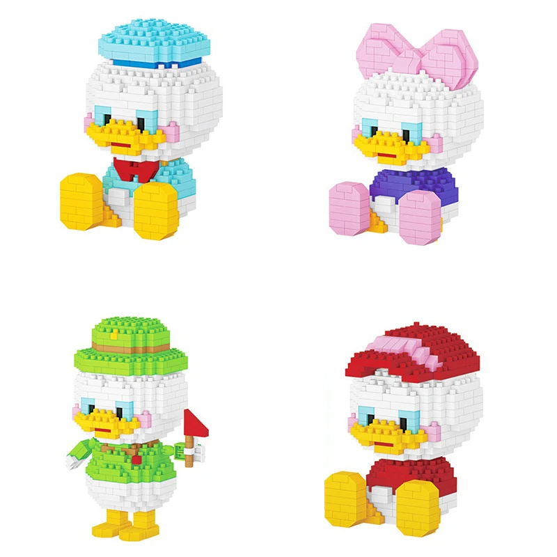 

100-200 Pcs Little Duck Diamond Particles Building Blocks Birthday Gift Toys Cute 3D Model Children For Mini Bricks Toys