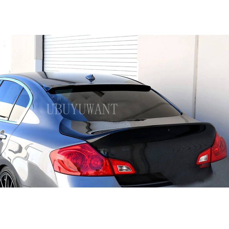 

For Infiniti G25 G35 Q40 G37 2007-2015 Widow Spoiler ABS Plastic High Quality Unpainted Primer Color Rear Roof Wing Lip Spoiler