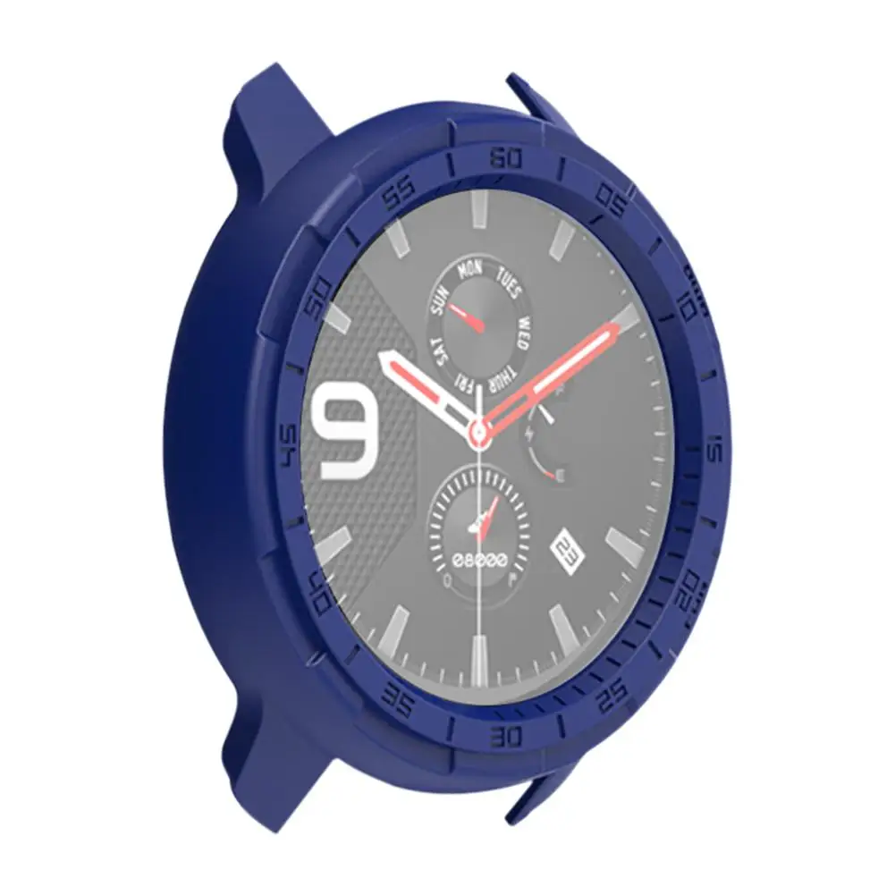 Blue Защитный чехол мягкий чехол для Huami AMAZFIT GTR 47 мм Смарт-часы - Цвет: Blue