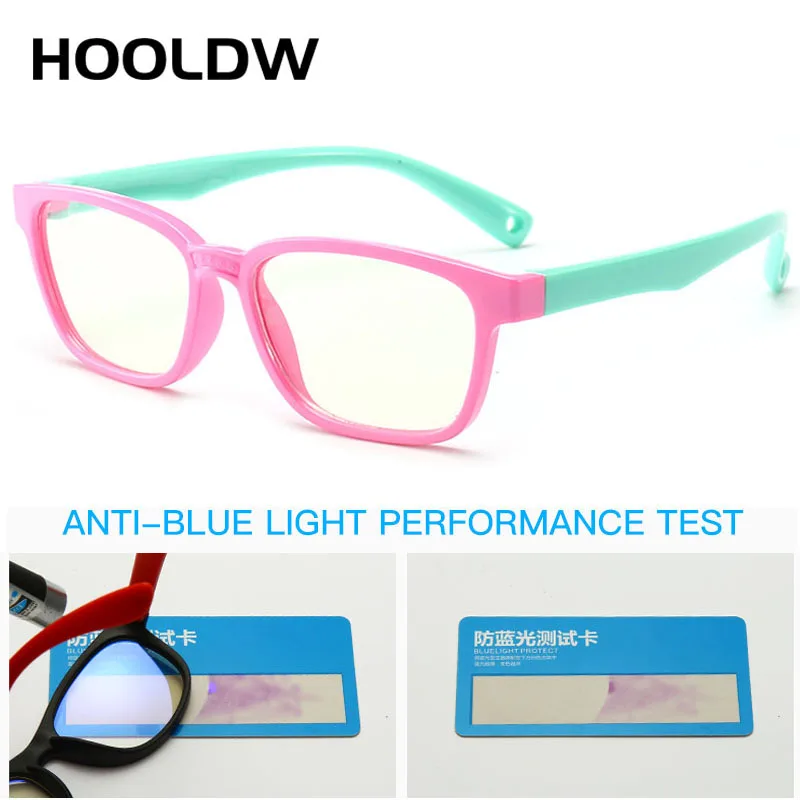 Очки детские с защитой от сисветильник мягкая силиконовая оптическая оправа