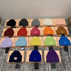 21AC Studios – bonnet en laine pour adulte, bonnet pour le visage souriant, tricoté, en cachemire, chaud, pour Couple, amoureux de l'acné, Street, Hip hop 