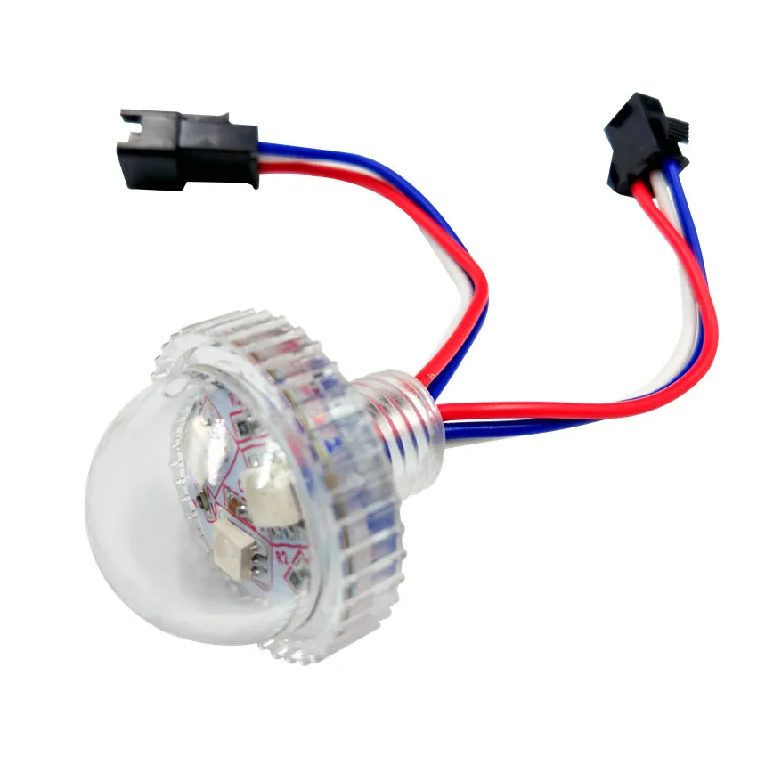 

DC12V 3leds/0.72W 30mm diameter led addressable RGB full color pixel module;IP66 rated