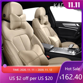 

KADULEE Custom Leather car seat covers For Cadillac SRX ESCALADE ATS SLS CTS XTS CT6 XT5 XT4 Automobiles Seat Covers car seats