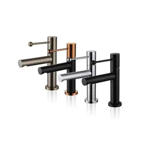 

Mixing Faucet Simple Brushed Gold Faucet Rose Gold Single Copper Brushed Gold Washbasin Mixer Antique Brass Vessel Faucet