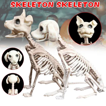 

Cat and Dog Skeleton Ornaments for Halloween Horror Decorations Plastic Animals Bones for Party Holiday YE-Hot