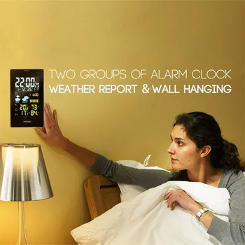 

Digital Display Thermometer Humidity Clock Colorful Lcd Alarm Calendar Weather Home Decoration Accessories Украшение Комнаты #12