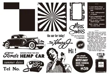 

Retro paster stamp Clear Stamp for Scrapbooking Transparent Silicone Rubber DIY Photo Album Decor 1124