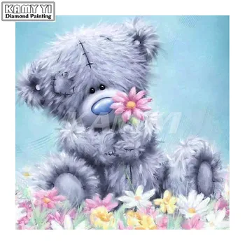 

5D DIY Diamond embroidery cartoon Bear diamond painting Cross Stitch full square Rhinestone mosaic decoration gift hcr6