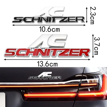 

3D Metal Car Rear Trunk Emblem Sticker Decals Trim Front Hood Grill for BMW AC Schnitzer M 3 5 6 Z E E46 E39 E36 E34 X1 X3 X5 X6