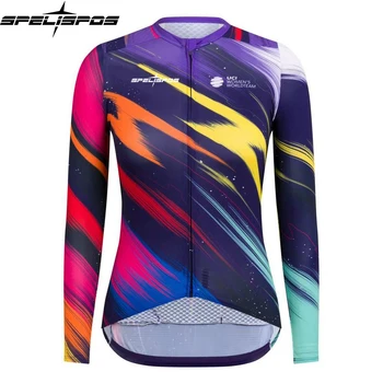 

SPELISPOS women winter thermal bike clothes windproof rode bicycle clothing suits roupa ciclismo jacket cycling jersey jacket