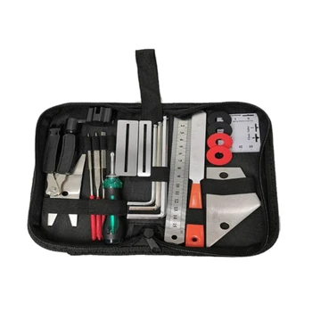 

20Pcs Guitar Tool Kit Maintenance Tool String Kit String Operation Ruler Measurement Tool Multi-Function Wrench Set