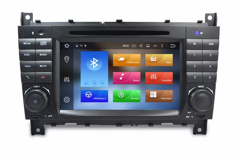 Cheap DSP 7" 2 Din Quad Core Android 9.0 Car DVD GPS For Mercedes/Benz C Class W203 2004-2007 C200 C230 C240 C320 C350 CLK W209 04-11 8