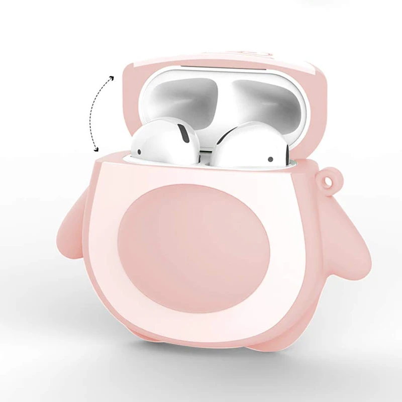 Милый мультяшный беспроводной Чехол для наушников Apple AirPods 2 Силиконовый чехол